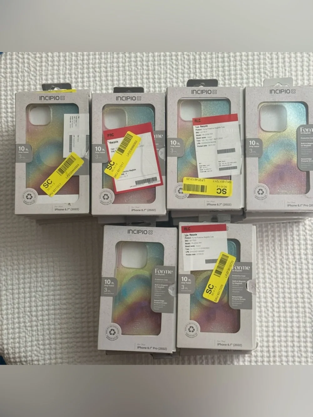 LOT OF 34 NEW INCIPIO CASES FOR IPHONE 14, 14 Pro,14 Pro Max,14 Plus OPEN BOX